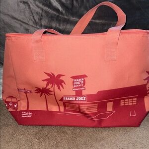 Trader Joe's Red Insulated Tote Bag